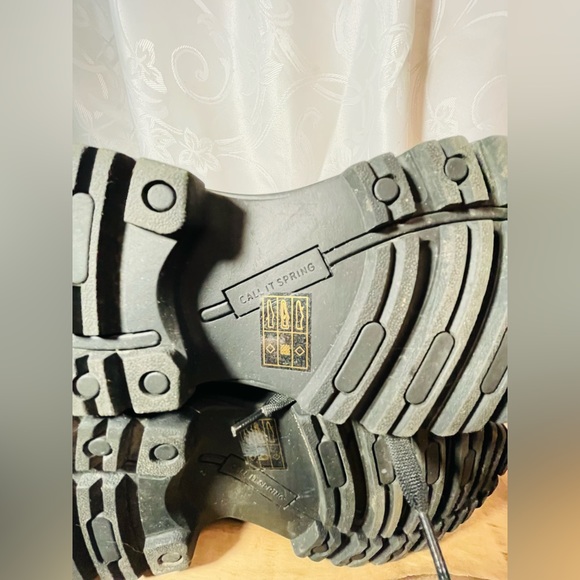 New!! “Call it Spring” ladies rubber sole/faux fur lined Sz 8 ankle boots Black - Picture 8 of 8